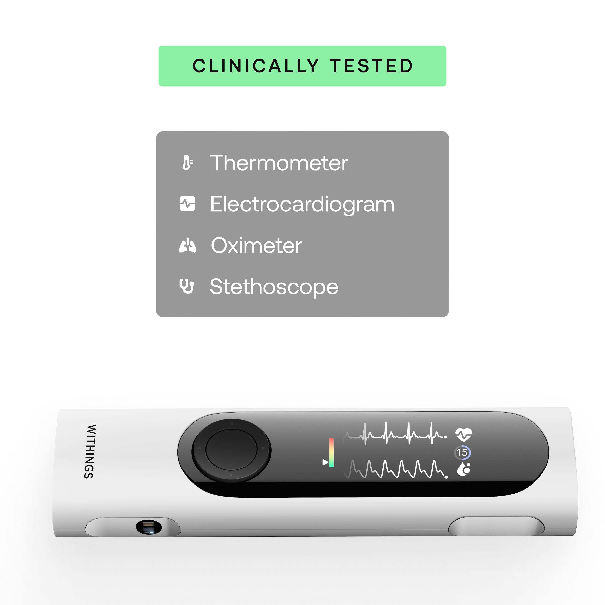 Uređaj za zdravlje WITHINGS 4-in-1 health MultiScan bijeli-7