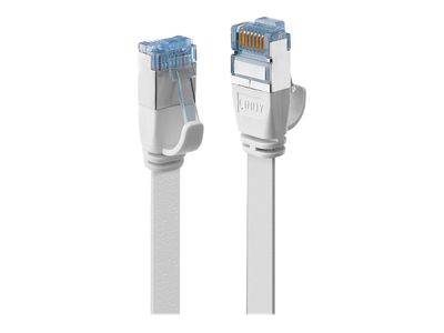 Mrežni kabel LINDY Cat.6A U/FTP Flat, 5m, bijela boja