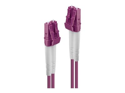 Optički kabel LINDY LC/LC Duplex OM4, 20m, ljubičasta boja-1