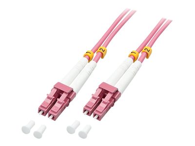 Optički kabel LINDY LC/LC Duplex OM4, 20m, ljubičasta boja-0