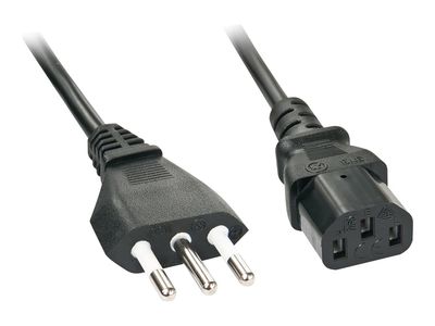 Strujni kabel LINDY CEI 23-50 na IEC C13, 0.7m, crna boja
