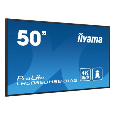 iiyama ProLite LH5065UHSB-B1AG 50" Class (49.5" viewable) LED-backlit LCD display - 4K - for digital signage-1