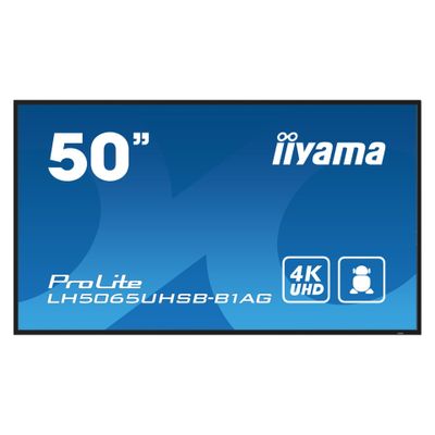 iiyama ProLite LH5065UHSB-B1AG 50" Class (49.5" viewable) LED-backlit LCD display - 4K - for digital signage-4
