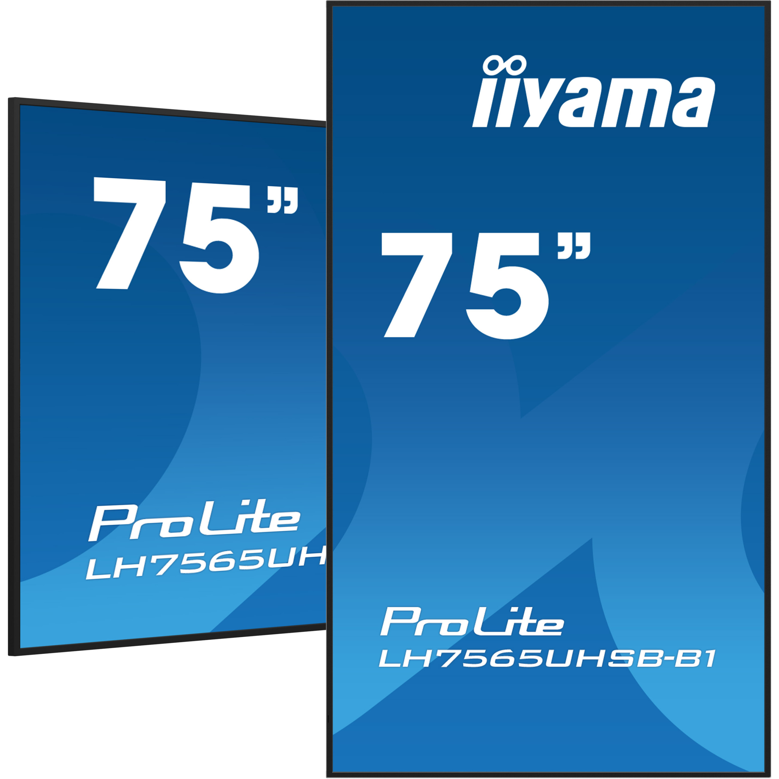 iiyama ProLite LH7565UHSB-B1 75" Class (74.5" viewable) LED-backlit LCD display - 4K - for digital signage-5