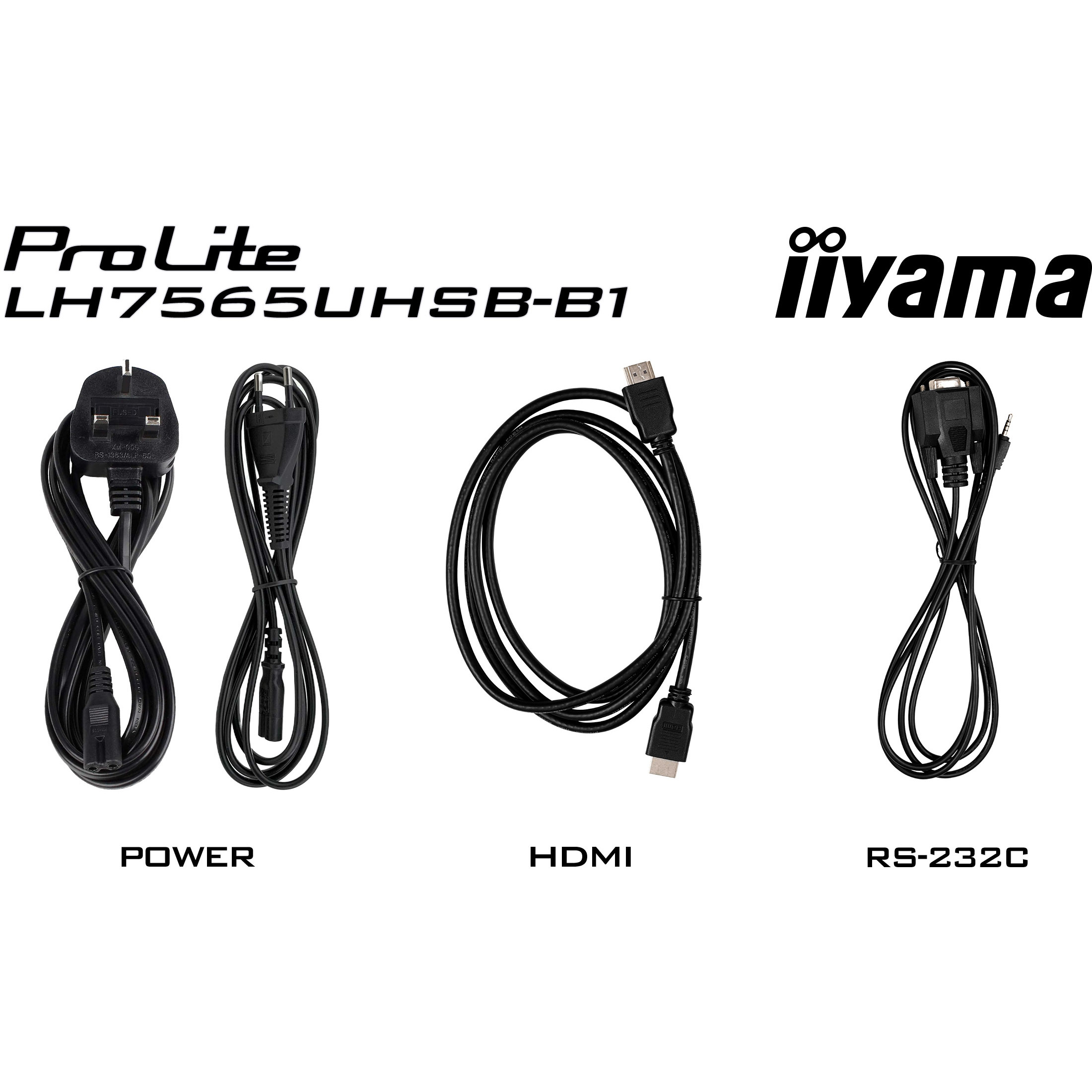 iiyama ProLite LH7565UHSB-B1 75" Class (74.5" viewable) LED-backlit LCD display - 4K - for digital signage-13
