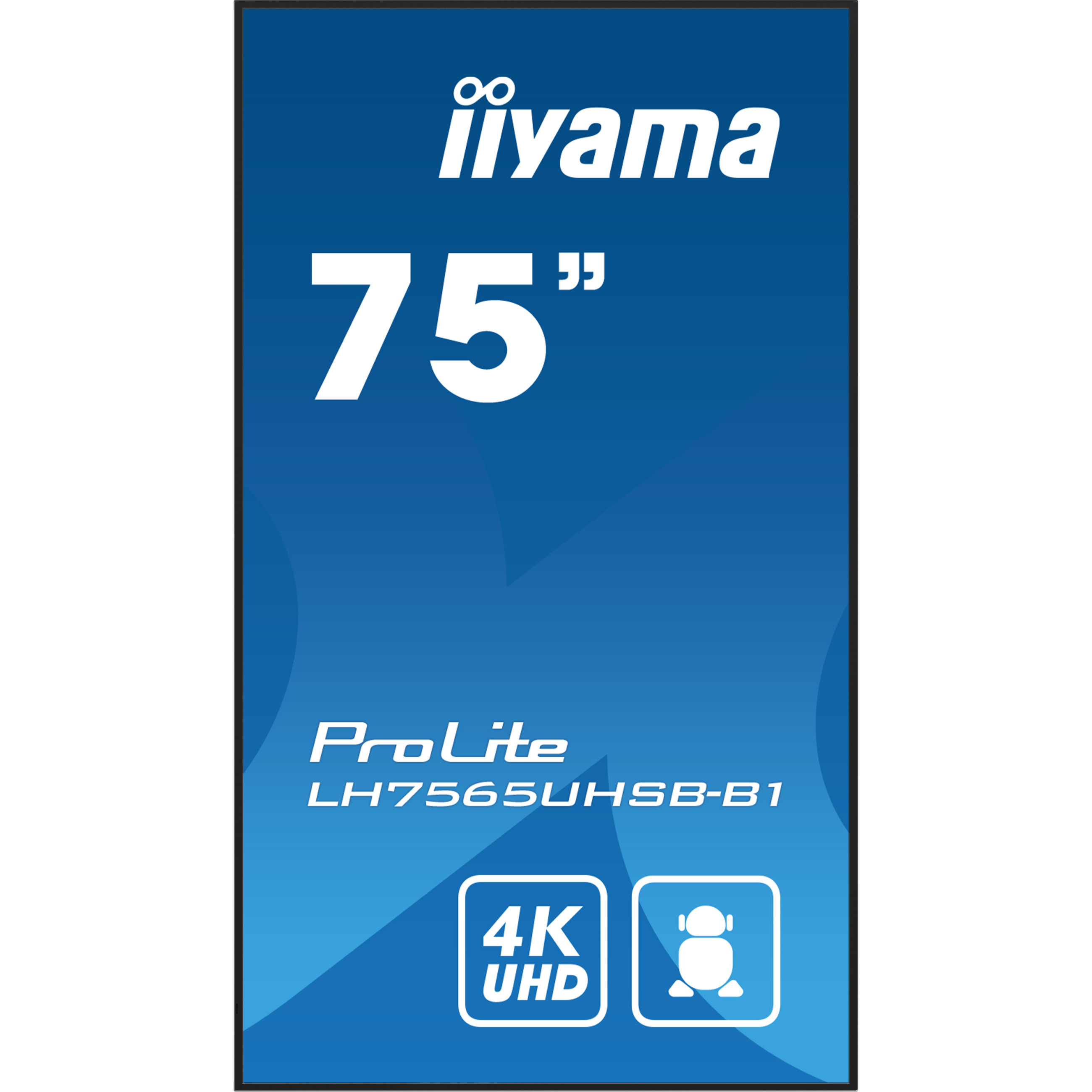 iiyama ProLite LH7565UHSB-B1 75" Class (74.5" viewable) LED-backlit LCD display - 4K - for digital signage-14