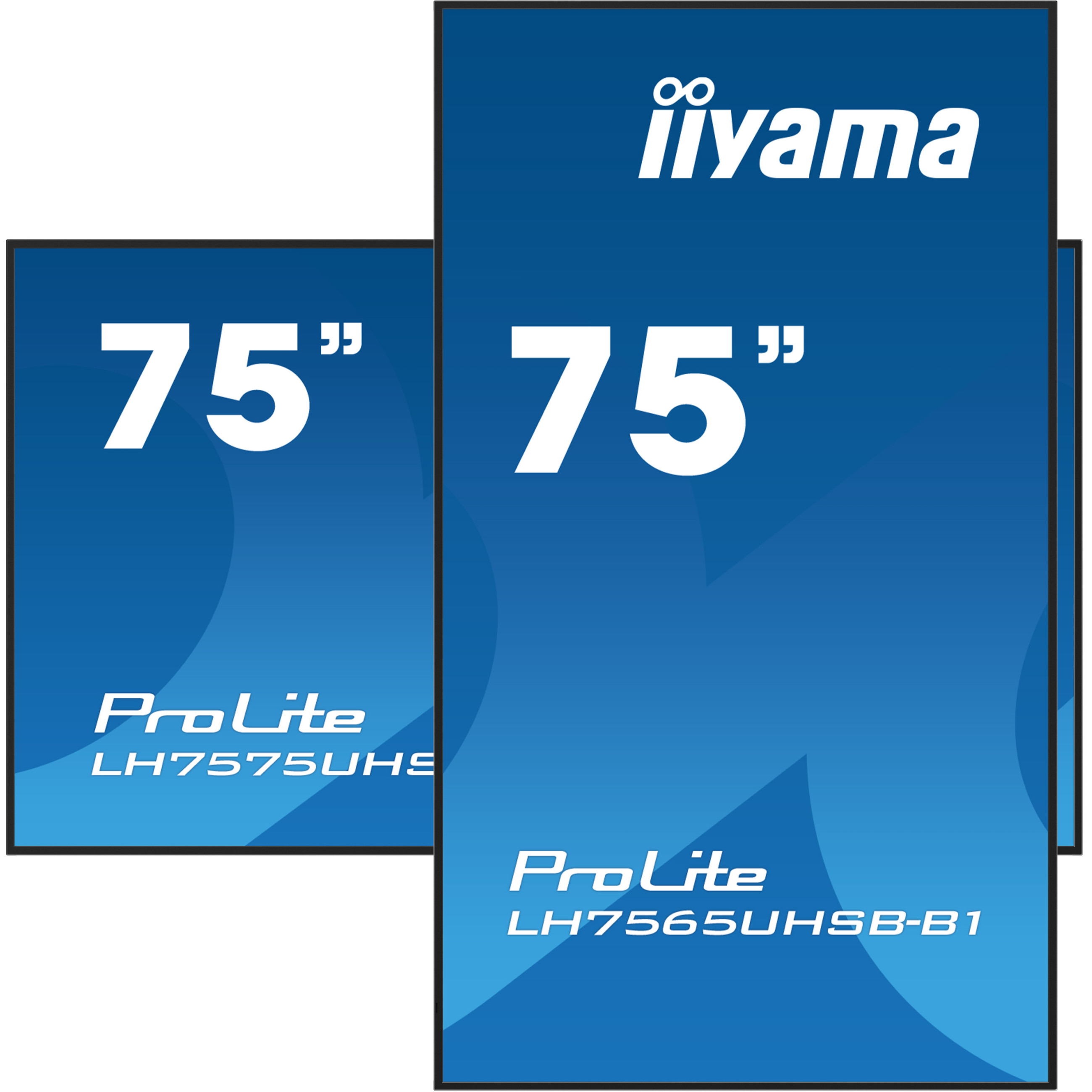 iiyama ProLite LH7565UHSB-B1 75" Class (74.5" viewable) LED-backlit LCD display - 4K - for digital signage-16