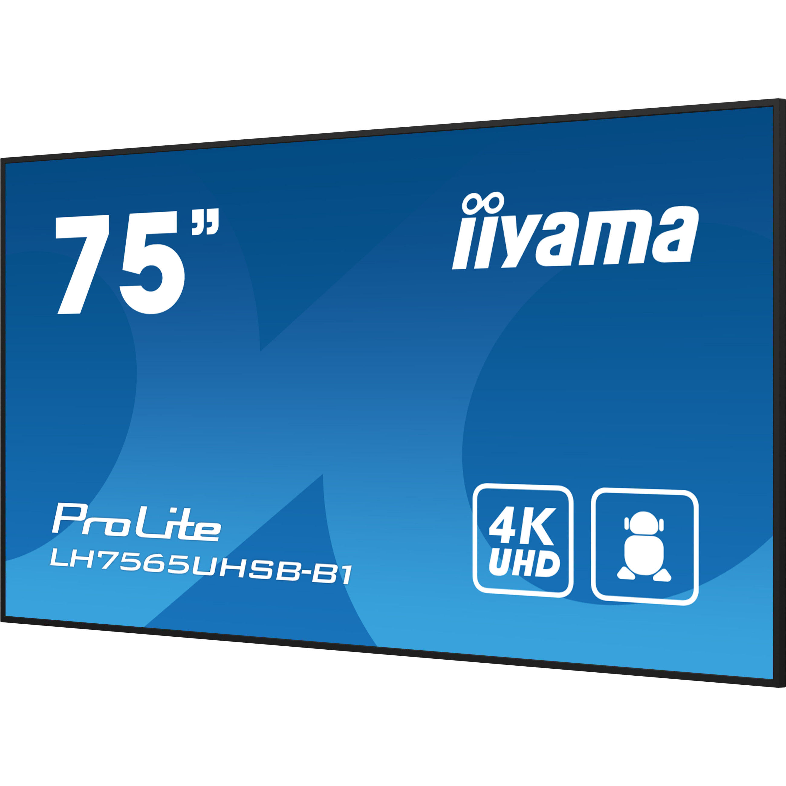 iiyama ProLite LH7565UHSB-B1 75" Class (74.5" viewable) LED-backlit LCD display - 4K - for digital signage-18