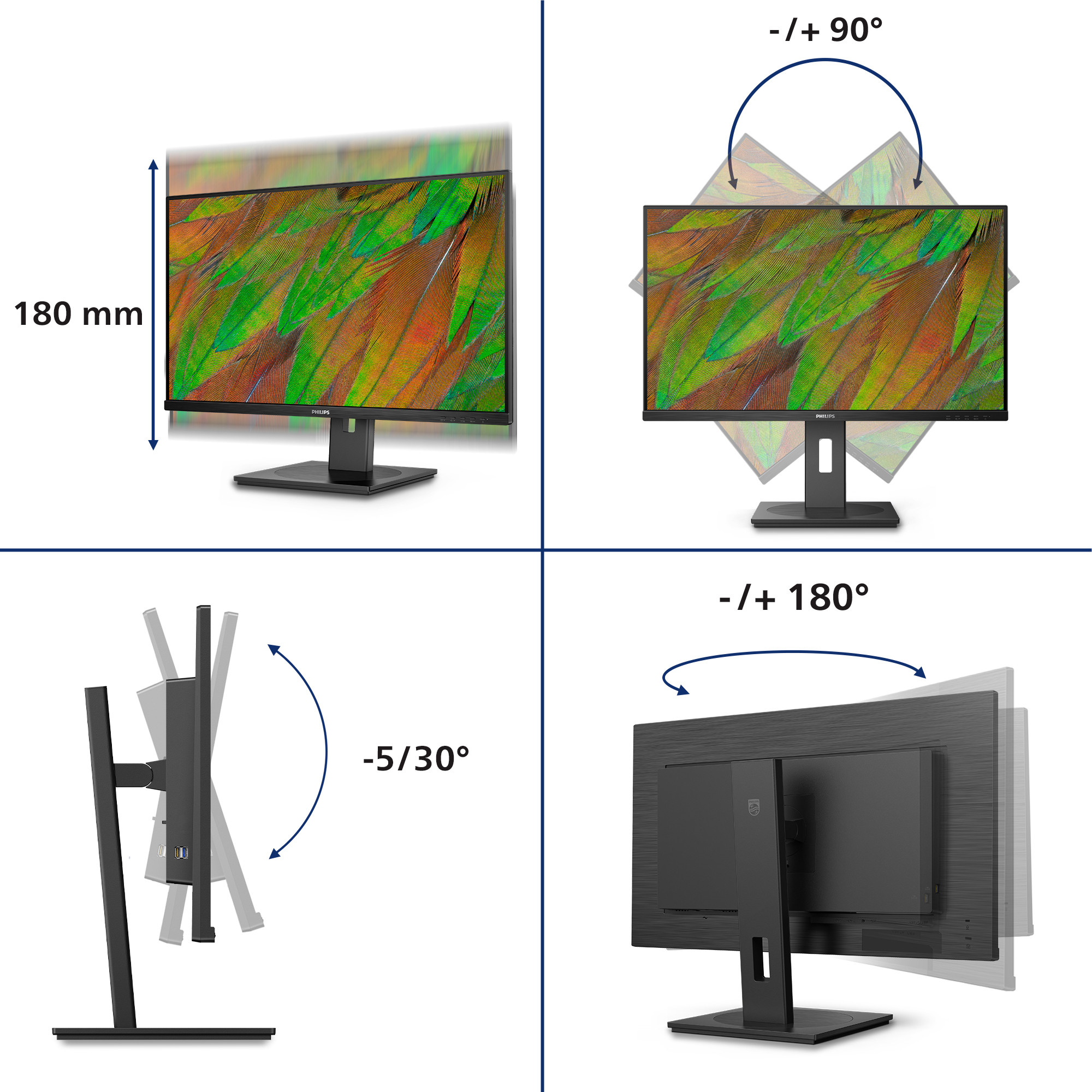 Monitor PHILIPS 32B1N3800 32" 4K-9