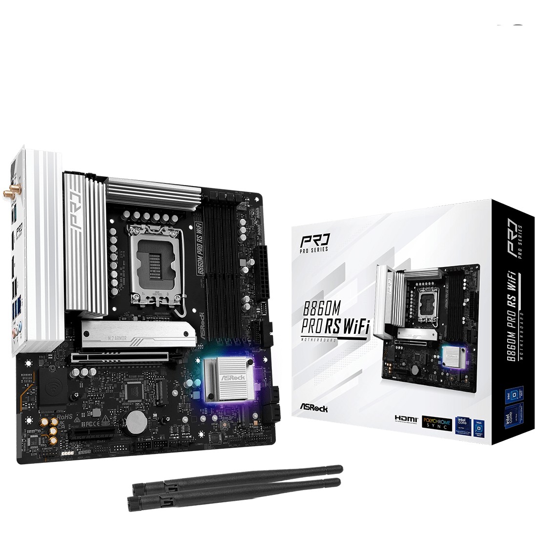 MB ASRock Intel 1851 B860M Pro RS WiFi-4