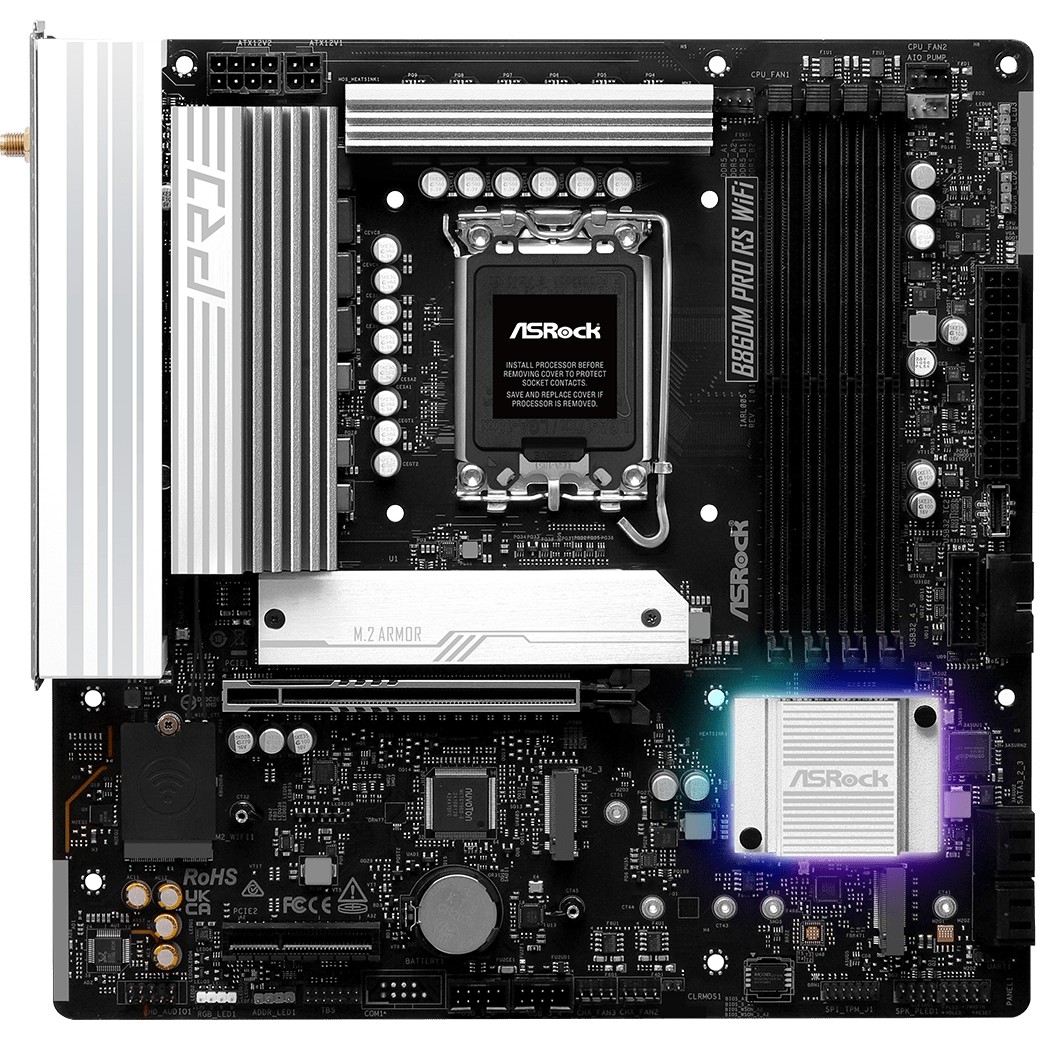 MB ASRock Intel 1851 B860M Pro RS WiFi-5