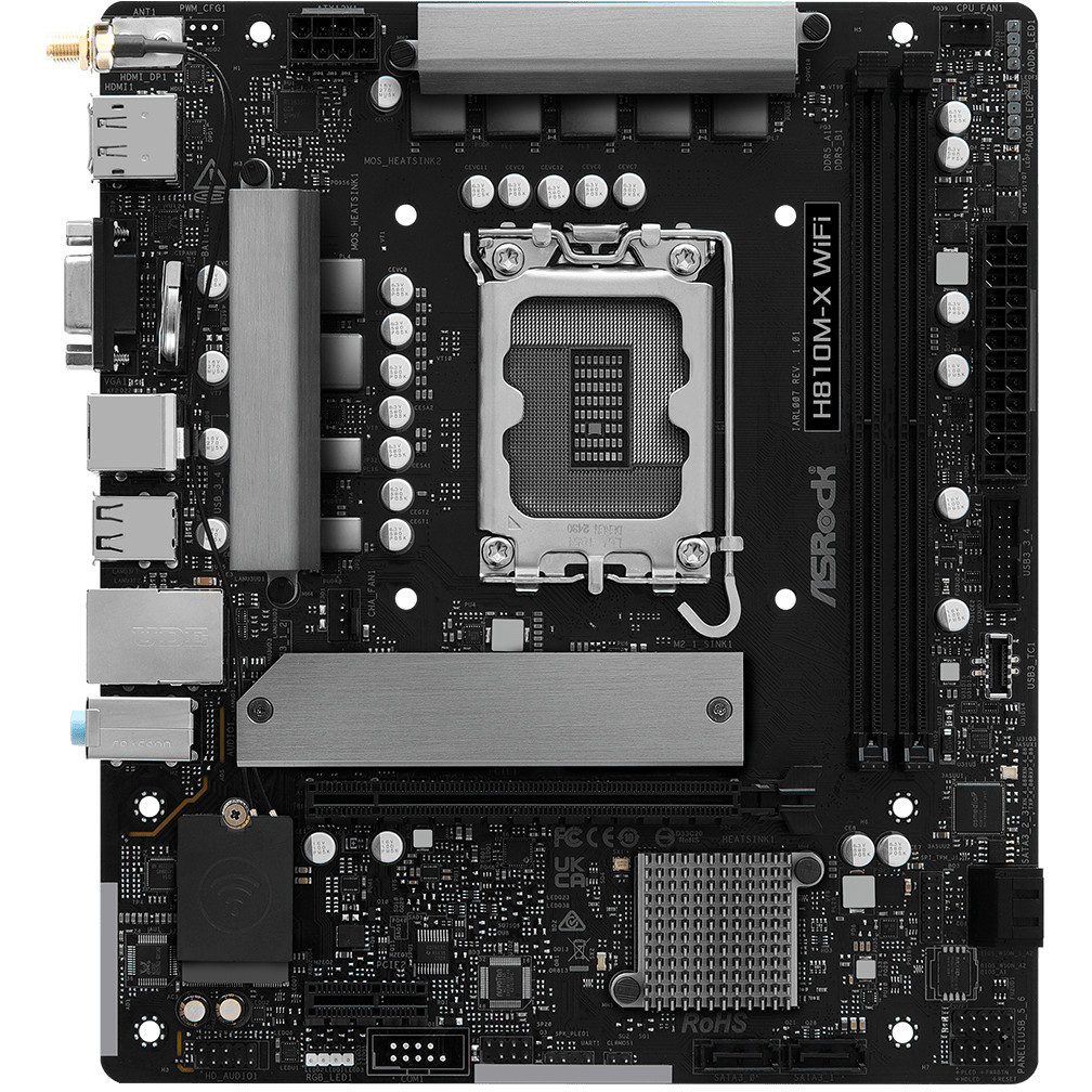 Matična ploča ASROCK Intel 1851 H810M-X WiFi-1