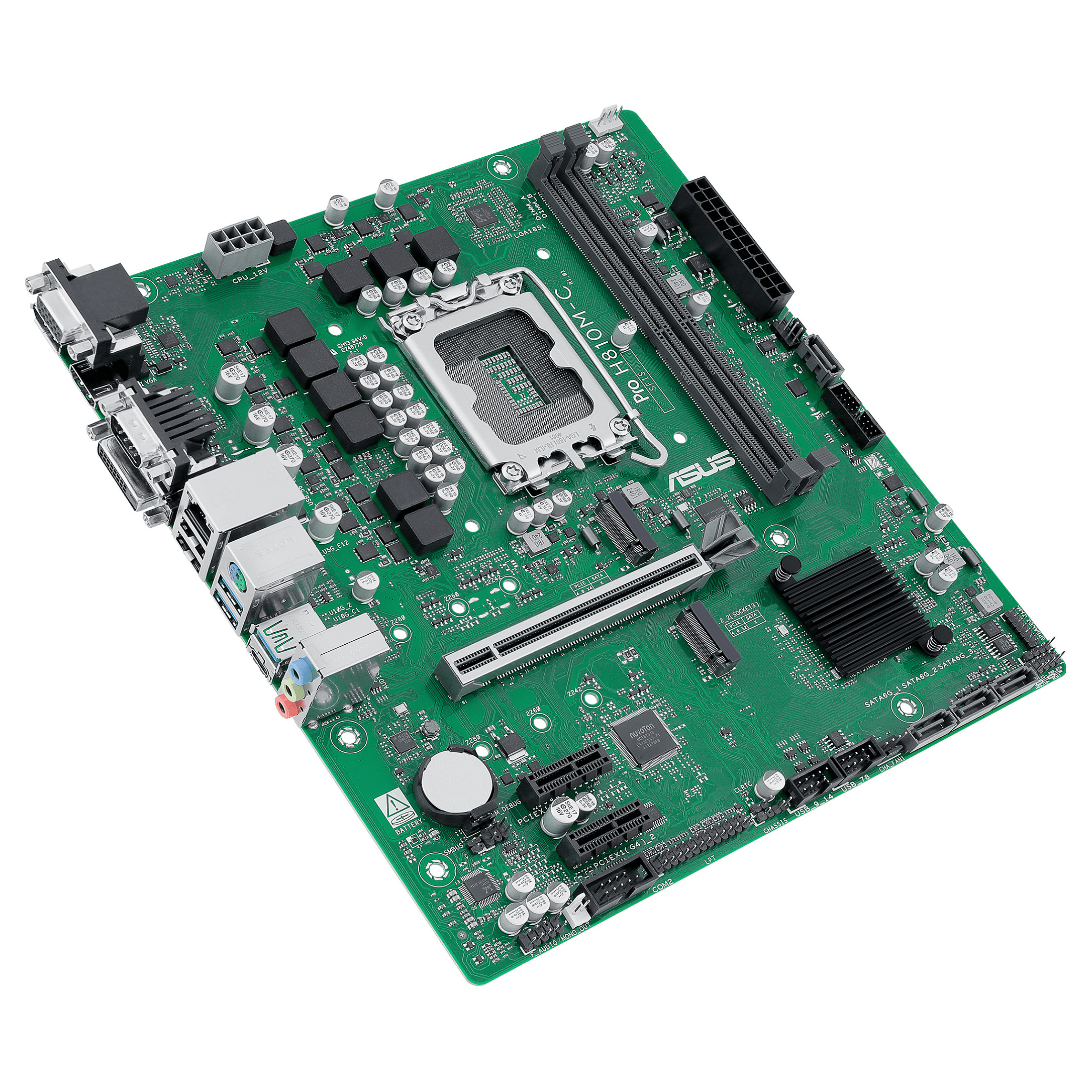 Motherboard ASUS PRO H810M-C-CSM (micro ATX, LGA1851, H810, DDR5 do 3200 MHz, USB-C 3.2 Gen 2, HDMI, DisplayPort)-4