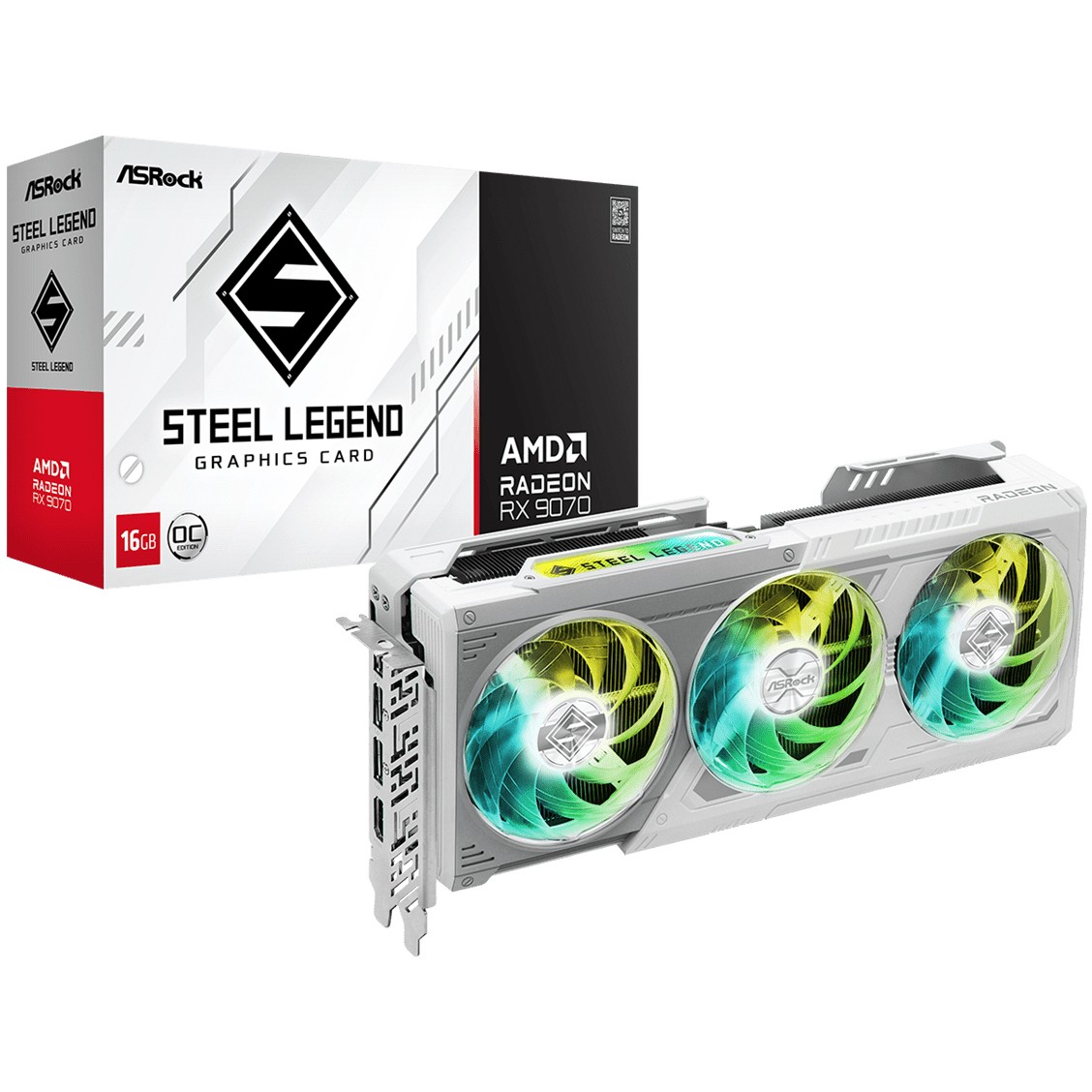 Grafička kartica ASROCK RX9070 16GB Steel Legend OC-6