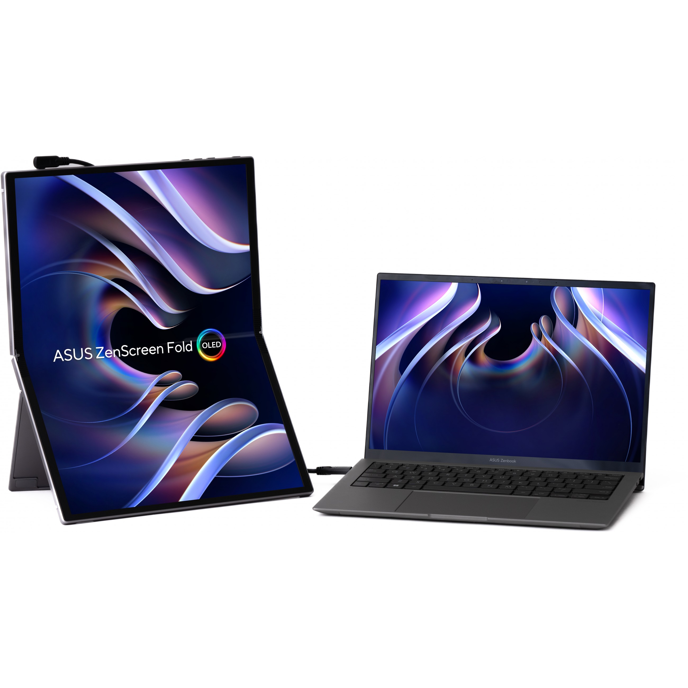 Monitor ASUS ZenScreen Fold OLED MQ17QH - QHD - 17.3"-10