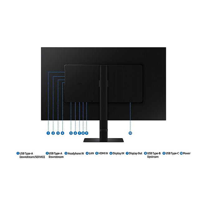 Monitor SAMSUNG ViewFinity S6 S32D604UAU (32", QHD, HDR, LED)-18
