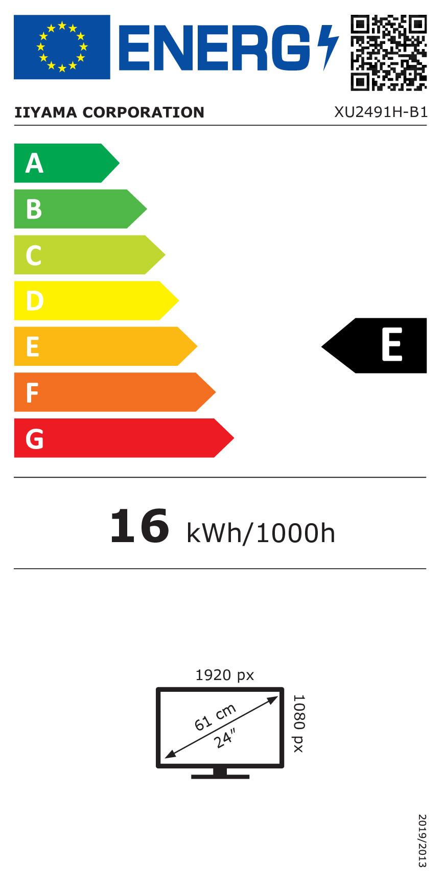 iiyama LED-Display ProLite XU2491H-B1 - 61 cm (24") - 1920 x 1080 Full HD-18