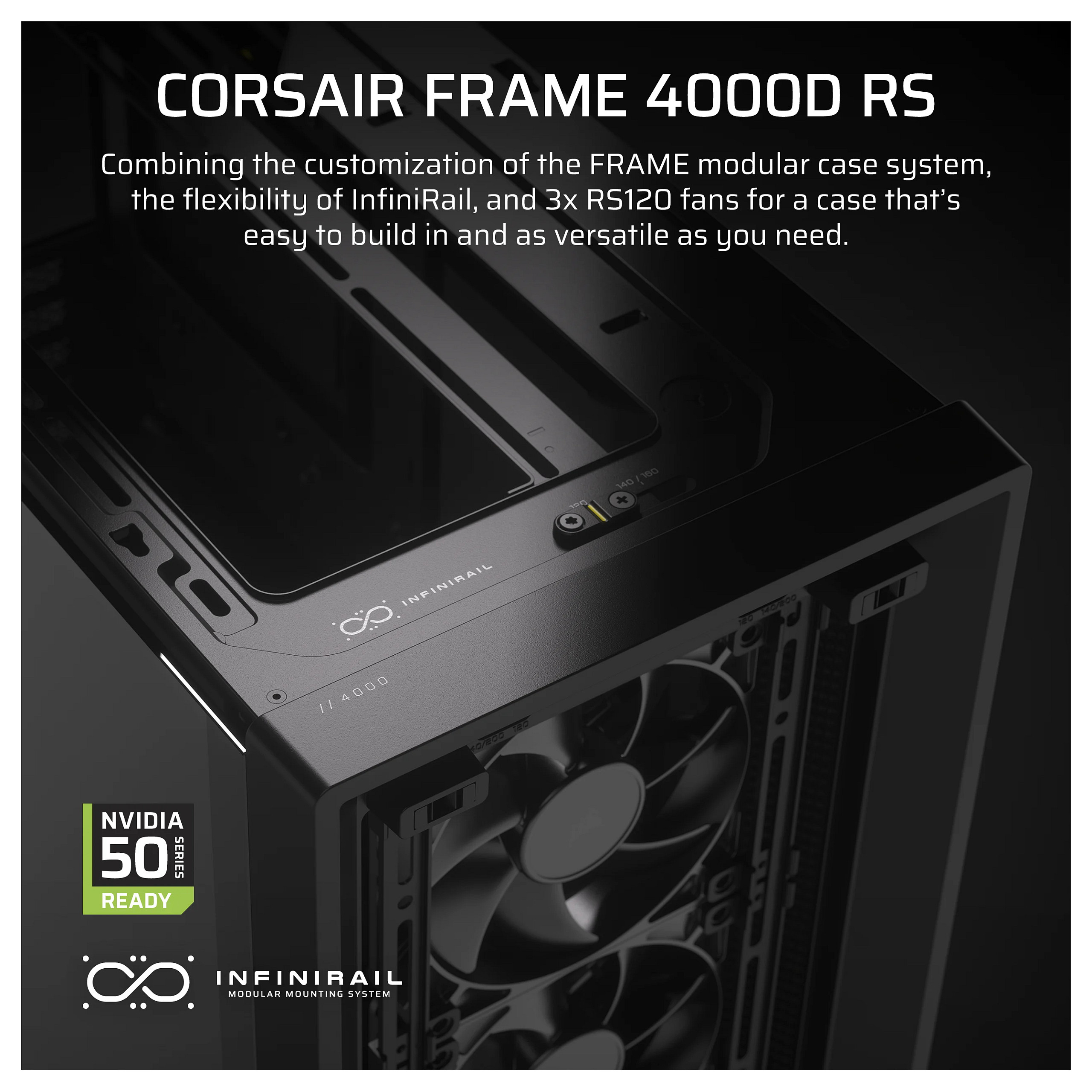 CORSAIR FRAME 4000D RS - midi-tower - extended ATX-16