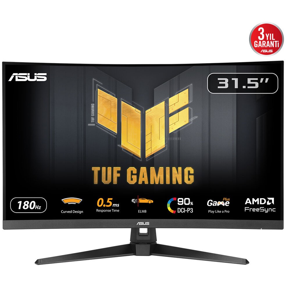 Monitor ASUS TUF Gaming VG32WQ3B (32" QHD, HDR, 180 Hz, 0.5 ms, 1500R zakrivljenost)-4