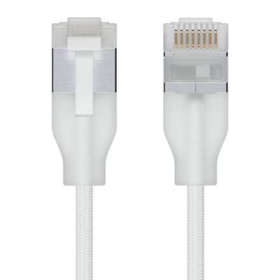 Mrežni kabel UBIQUITI UniFi UACC-CABLE-PATCH-EL-C6A (0.15m, Cat6a, bijeli, 24 kom)-1