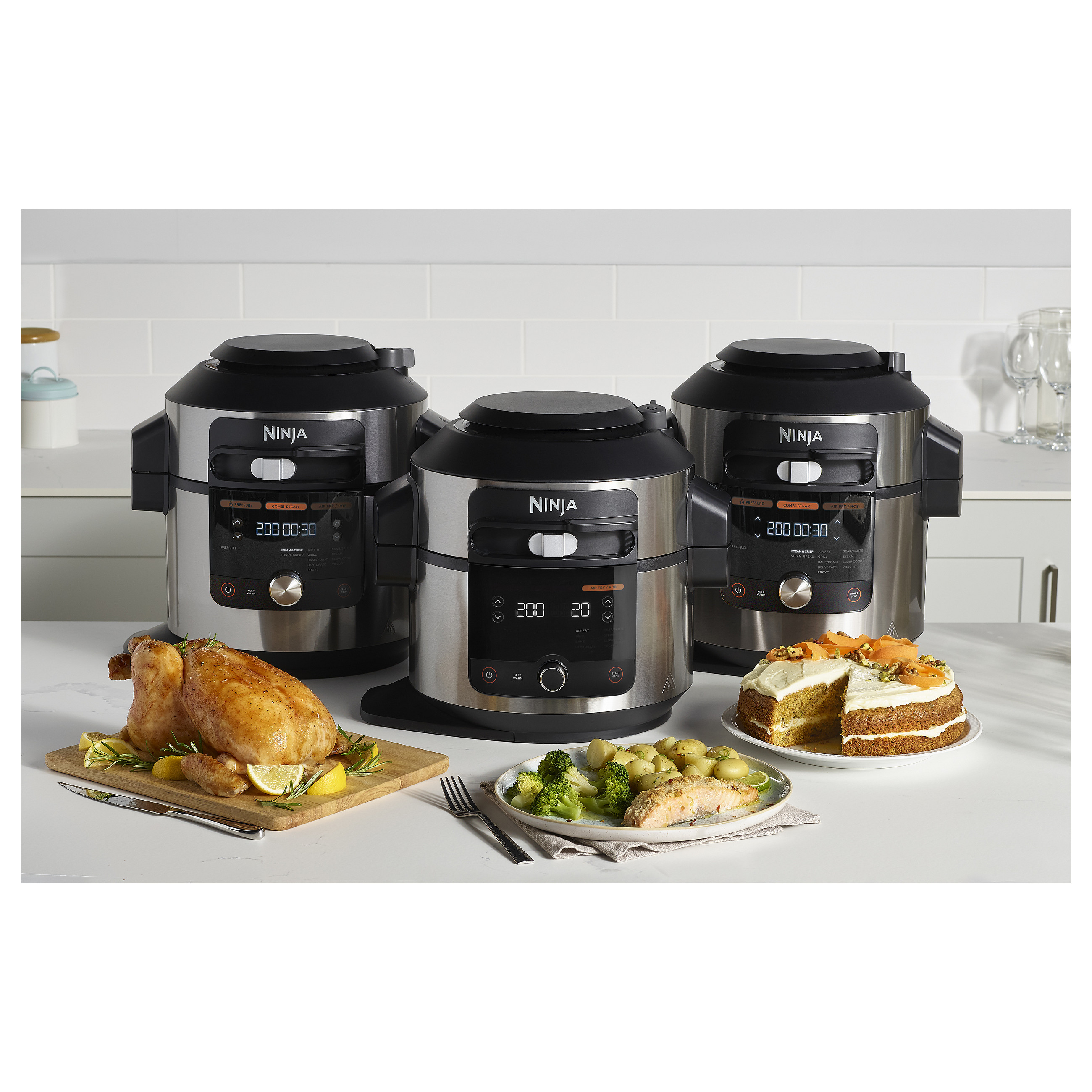 Ninja Foodi OL750EU - multi cooker - stainless steel/black-17