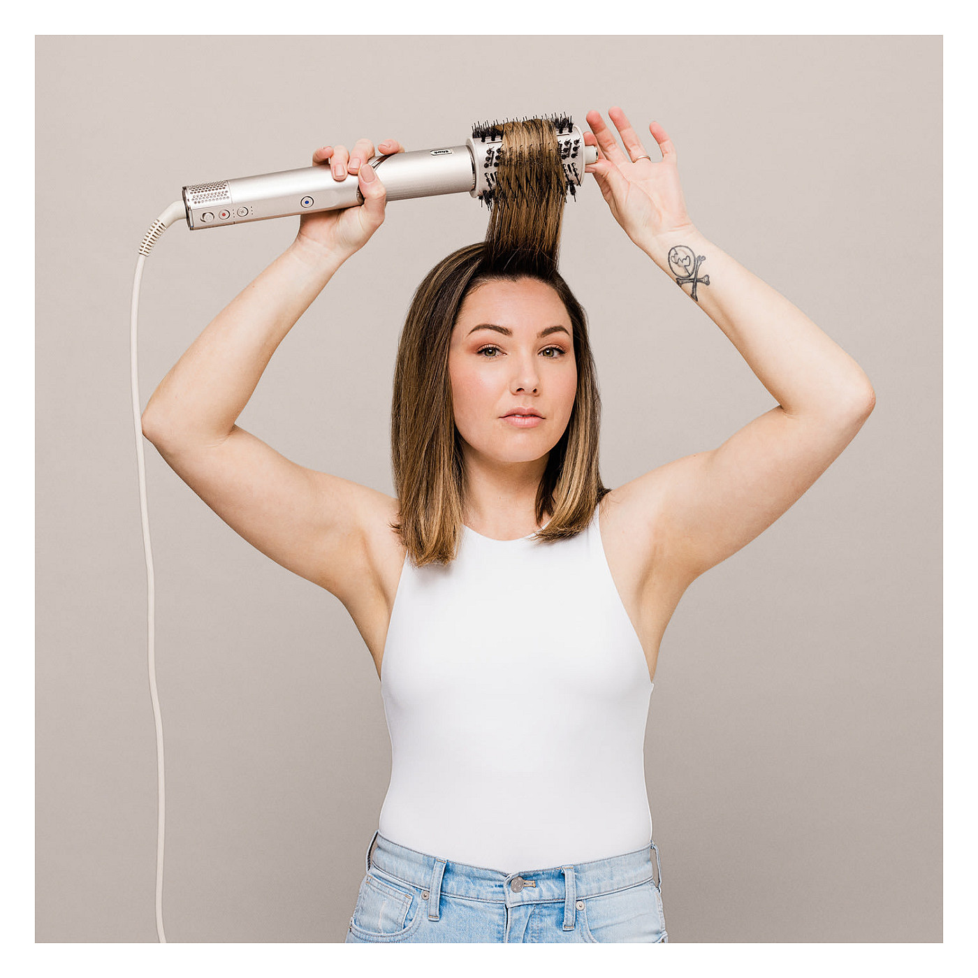 Shark FlexStyle HD446SLEU - hair dryer/hair styler - stone-14