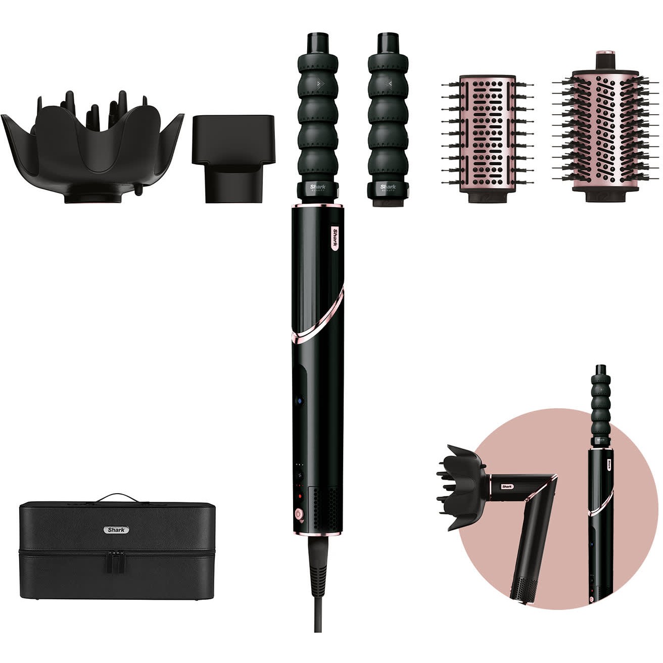Shark FlexStyle HD446EU - hair dryer/hair styler - black-5