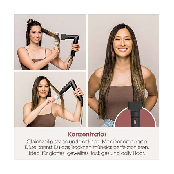 Shark FlexStyle HD446EU - hair dryer/hair styler - black-7