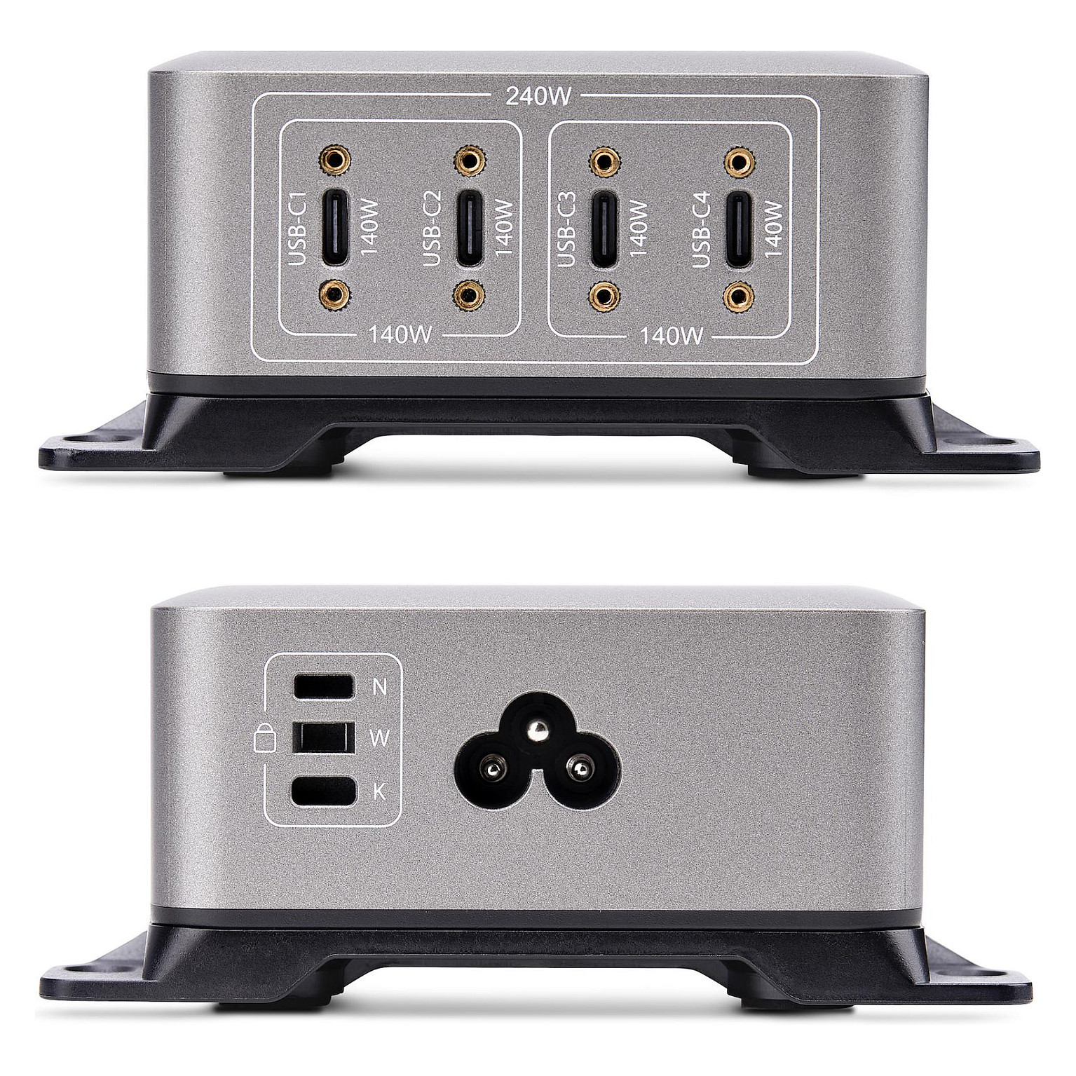 Punjač STARTECH.COM 4-Port USB-C (240W, 140W EPR, GaN, nosač za montažu)-13