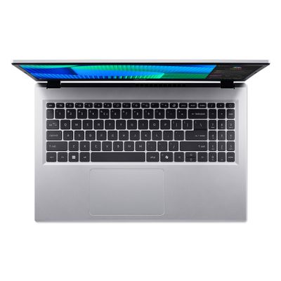 Laptop ACER EX 15 EX215-57-TCO-3290 (15,6" FHD, Intel i3, 8GB RAM, 512GB SSD, Intel UHD Graphics, Windows 11 Pro, hrvatska tipkovnica, srebrna boja) – internacionalna non HR tipkovnica
