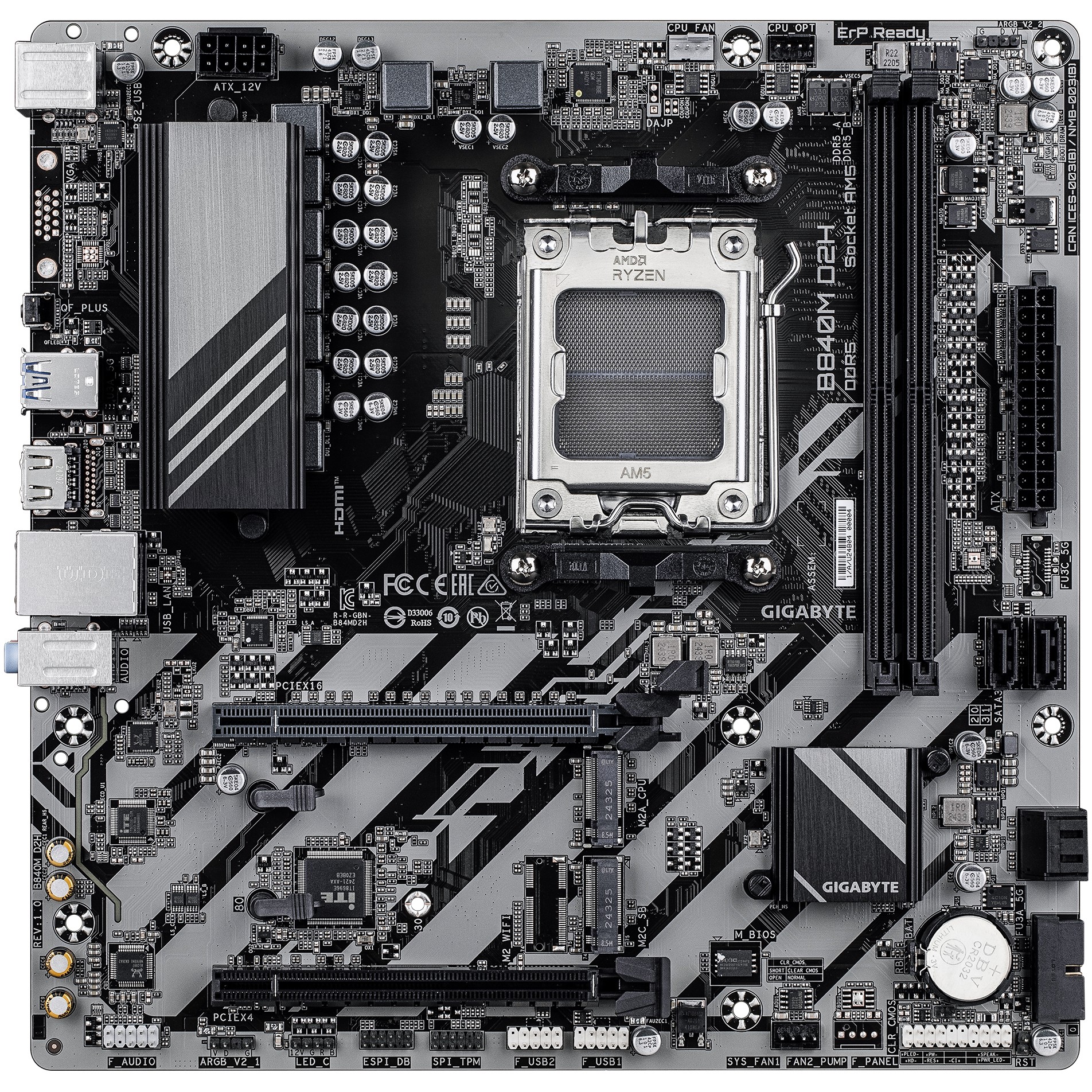 Matična ploča GIGABYTE AMD AM5 B840M D2H-8