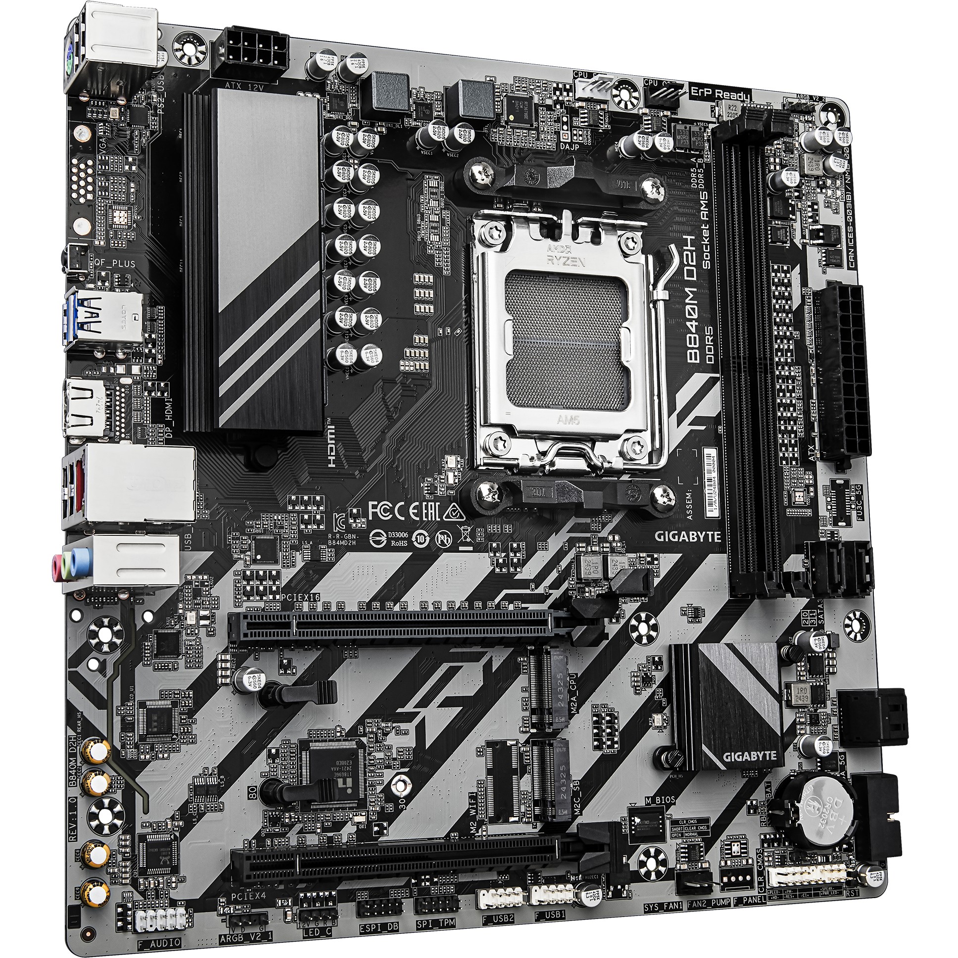 Matična ploča GIGABYTE AMD AM5 B840M D2H-9