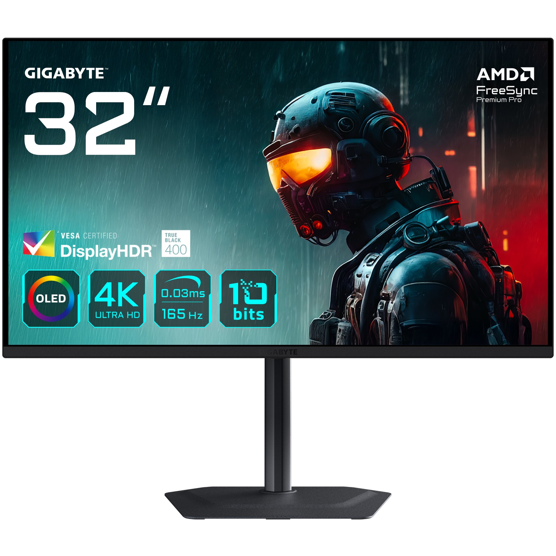 Monitor GIGABYTE MO32U (32", UHD, 165Hz, OLED)-13