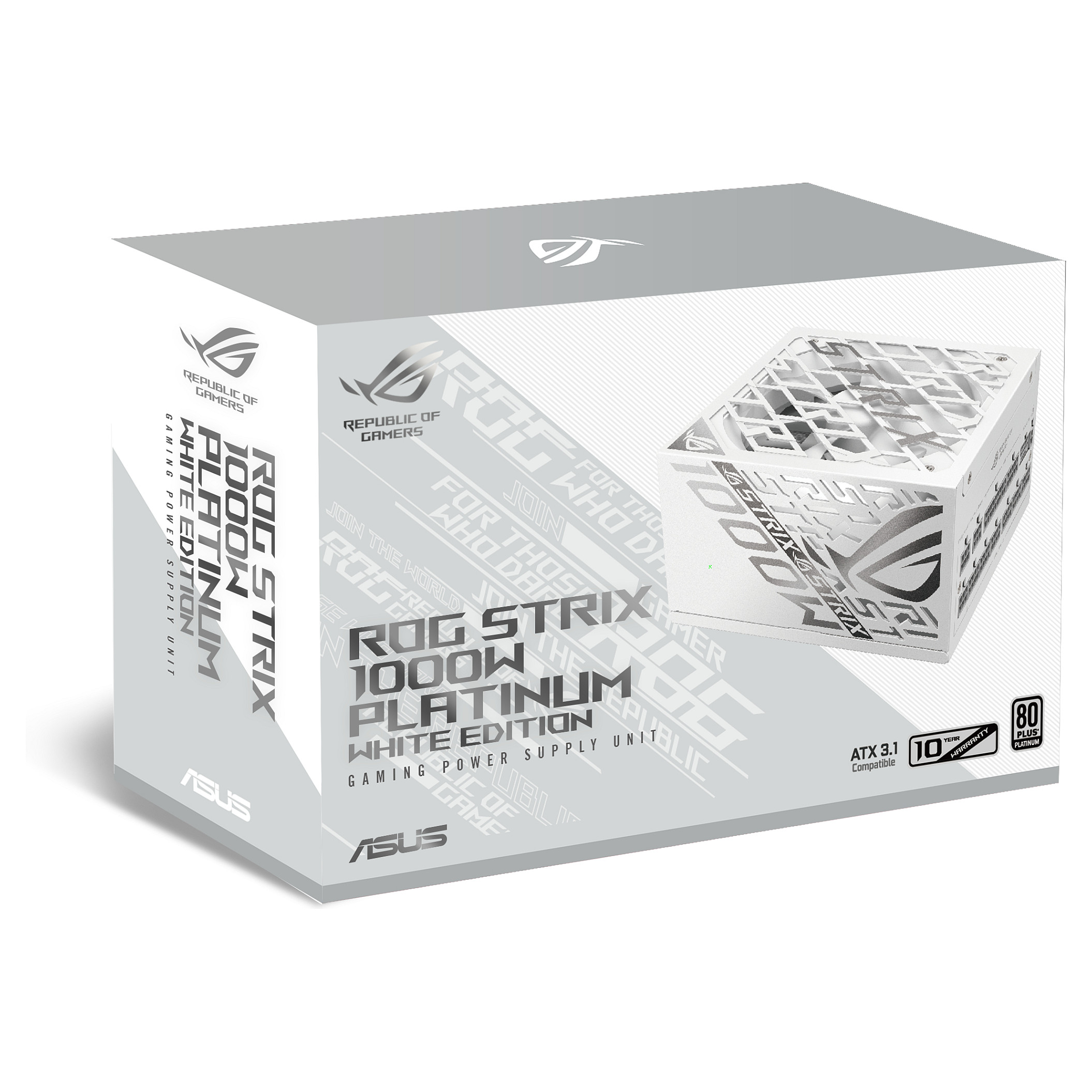 Napajanje ASUS ROG Strix 1000W Gold Aura Edition, 80+ Gold, modularno, bijelo-10