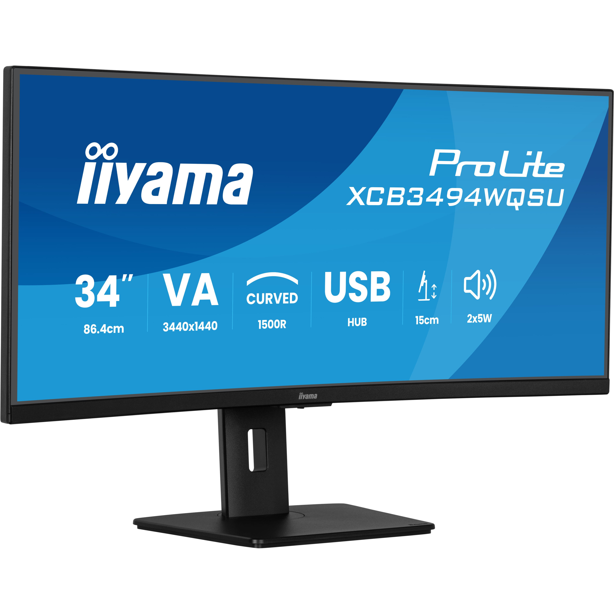 Monitor IIYAMA Dis 34 PL XCB3494WQSU-B1 IPS UQHD-6