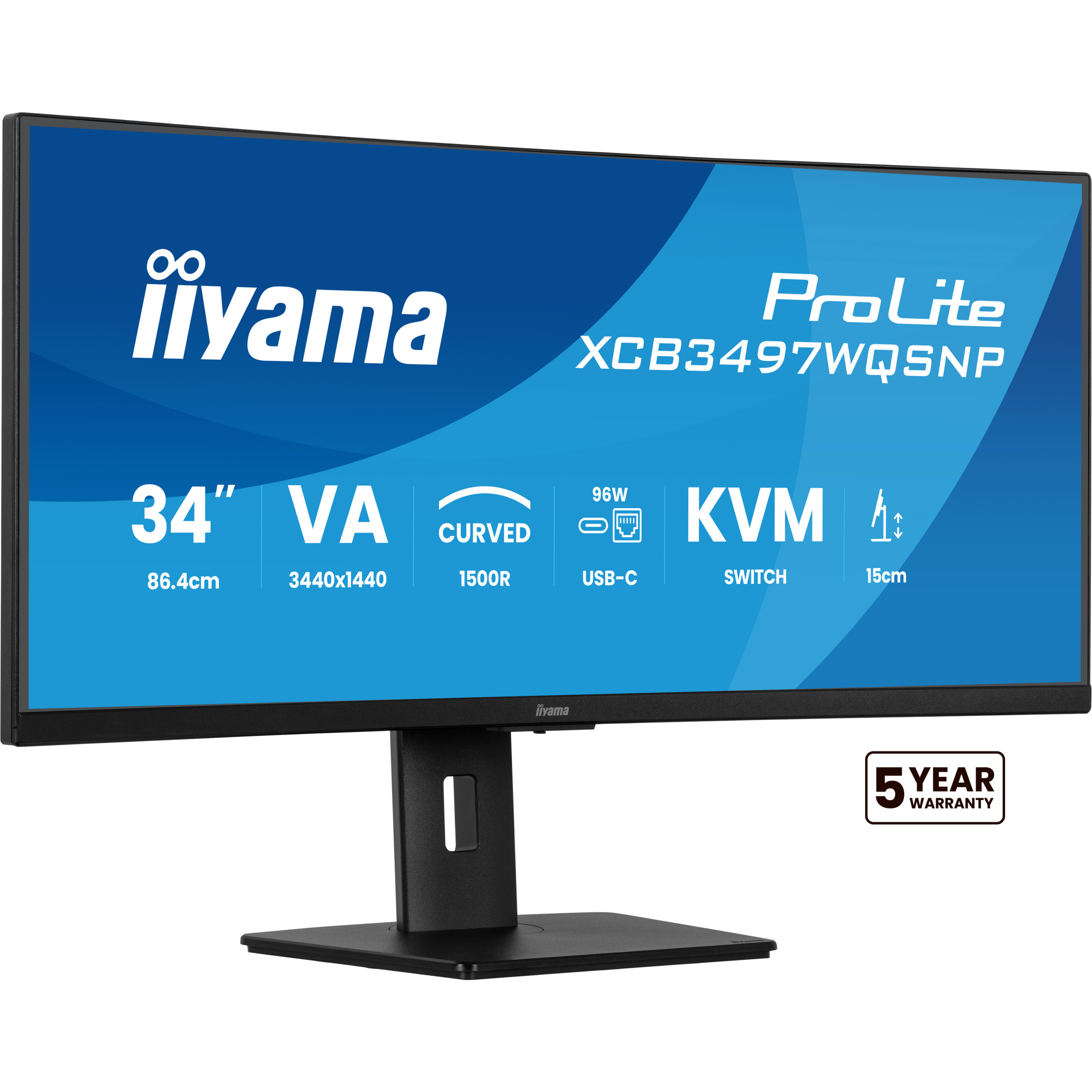 Monitor IIYAMA PL XCB3497WQSNP-B1 (34", IPS, UQHD)-10