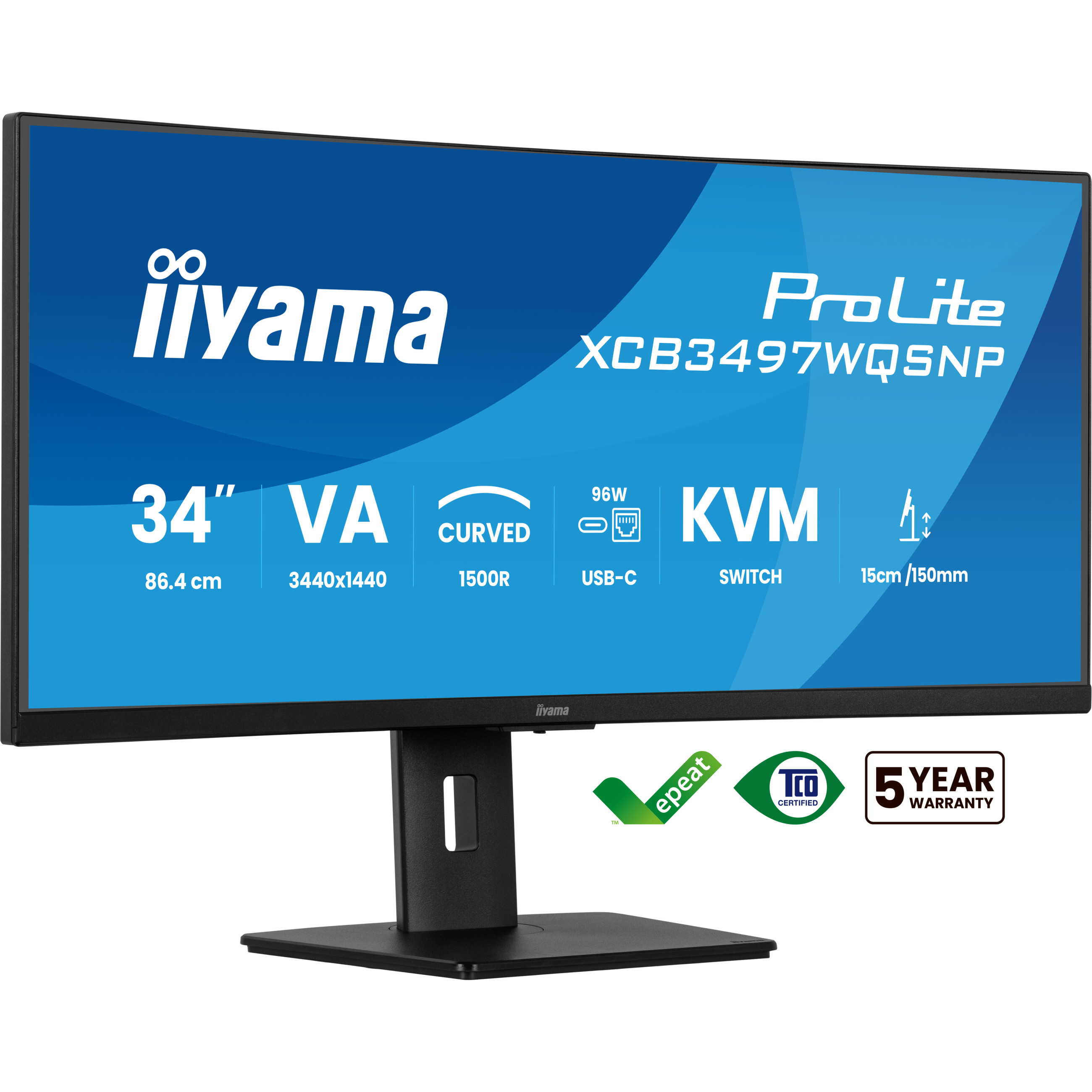 Monitor IIYAMA PL XCB3497WQSNP-B1 (34", IPS, UQHD)-19