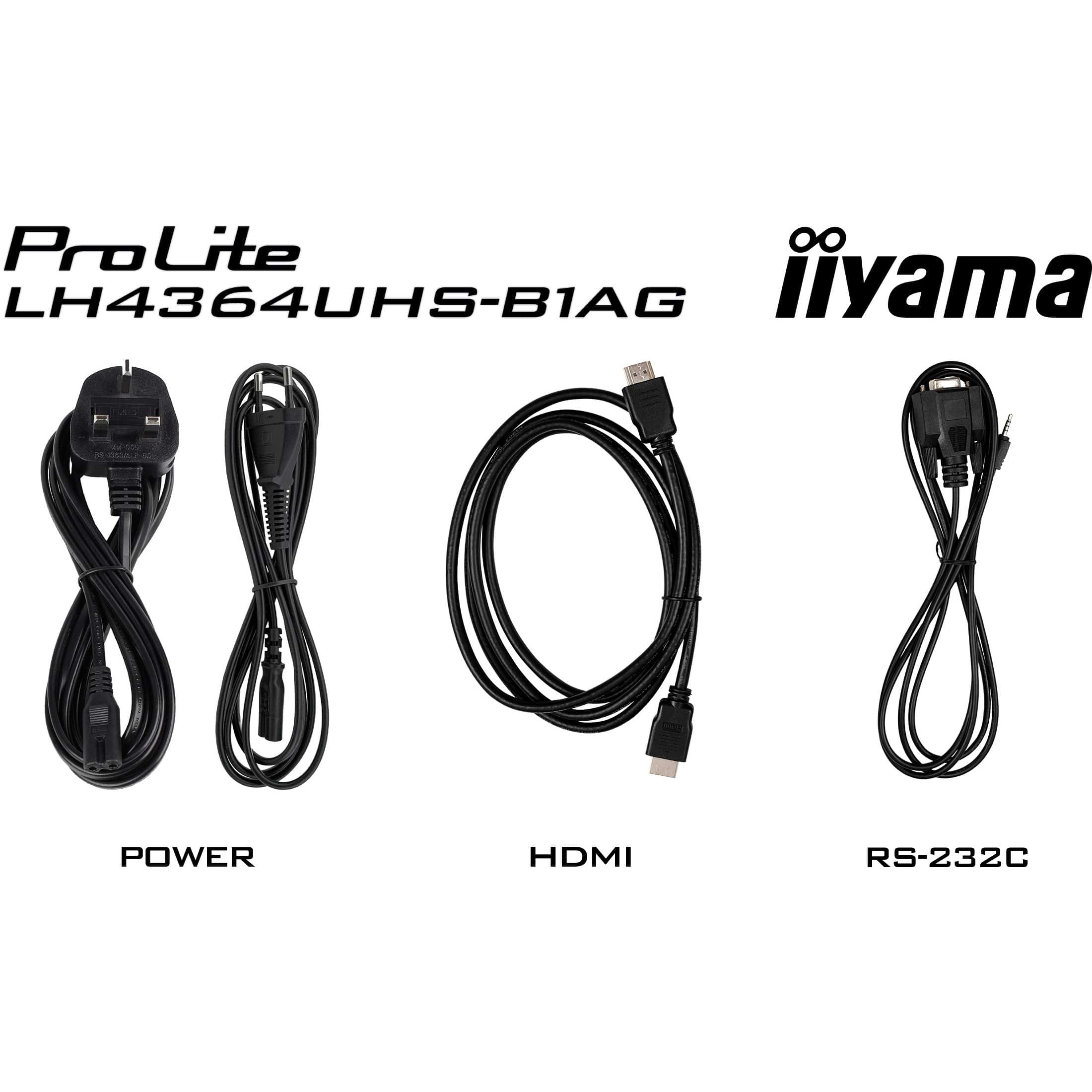 TV IIYAMA LH4364UHS-B1AG (43'', UHD)-13