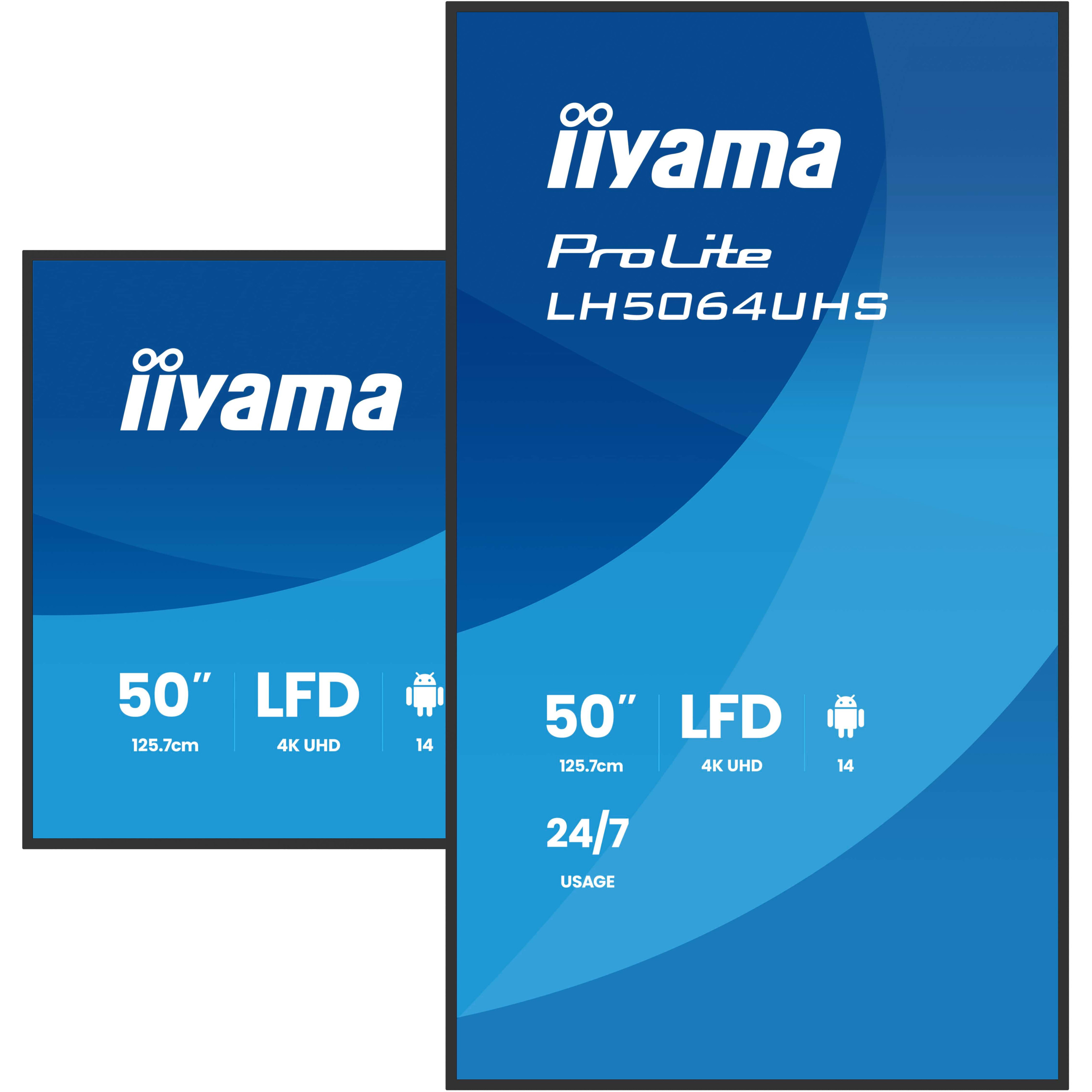 Monitor IIYAMA LH5064UHS-B1AG (50", UHD)-16