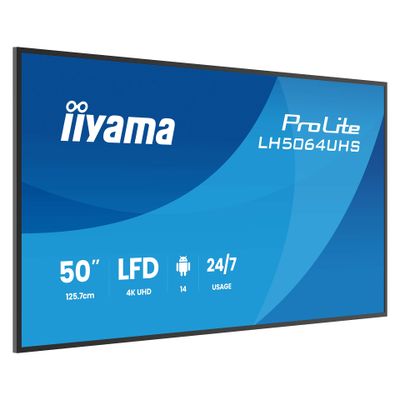 Monitor IIYAMA LH5064UHS-B1AG (50", UHD)-1