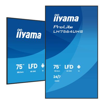 Monitor IIYAMA LH7564UHS-B1AG (75", UHD)-0