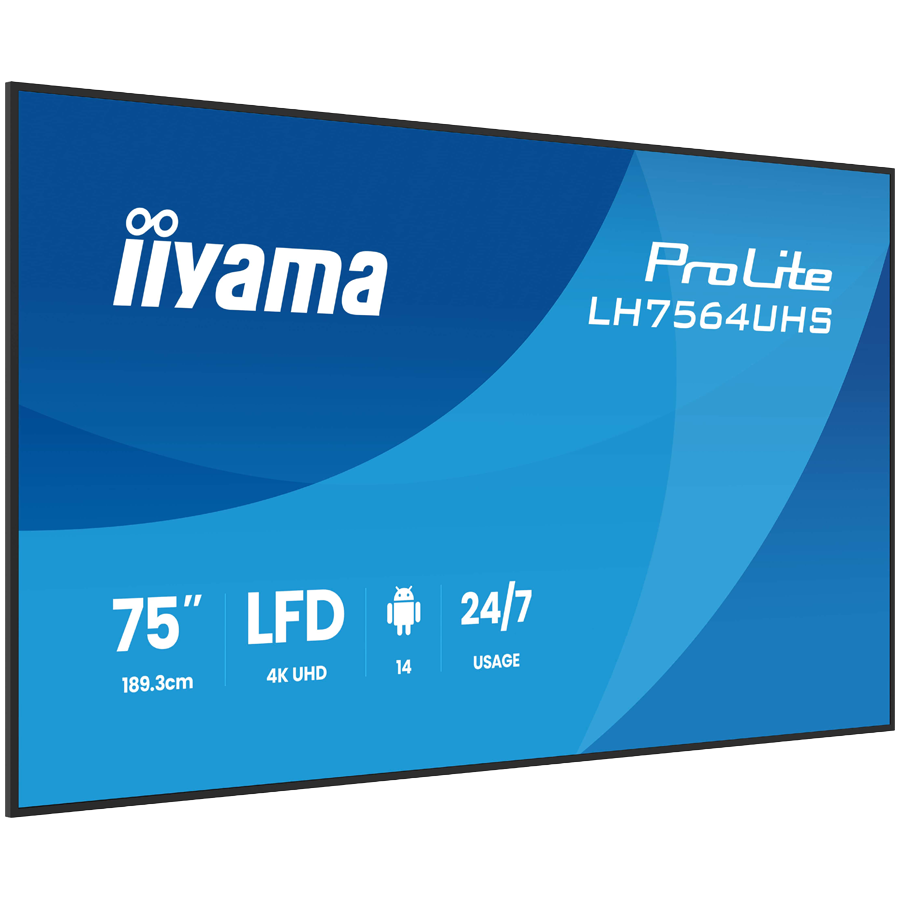 Monitor IIYAMA LH7564UHS-B1AG (75", UHD)-24
