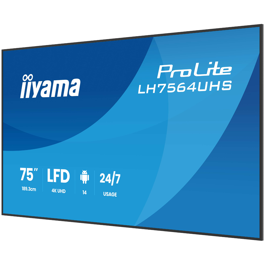 Monitor IIYAMA LH7564UHS-B1AG (75", UHD)-25