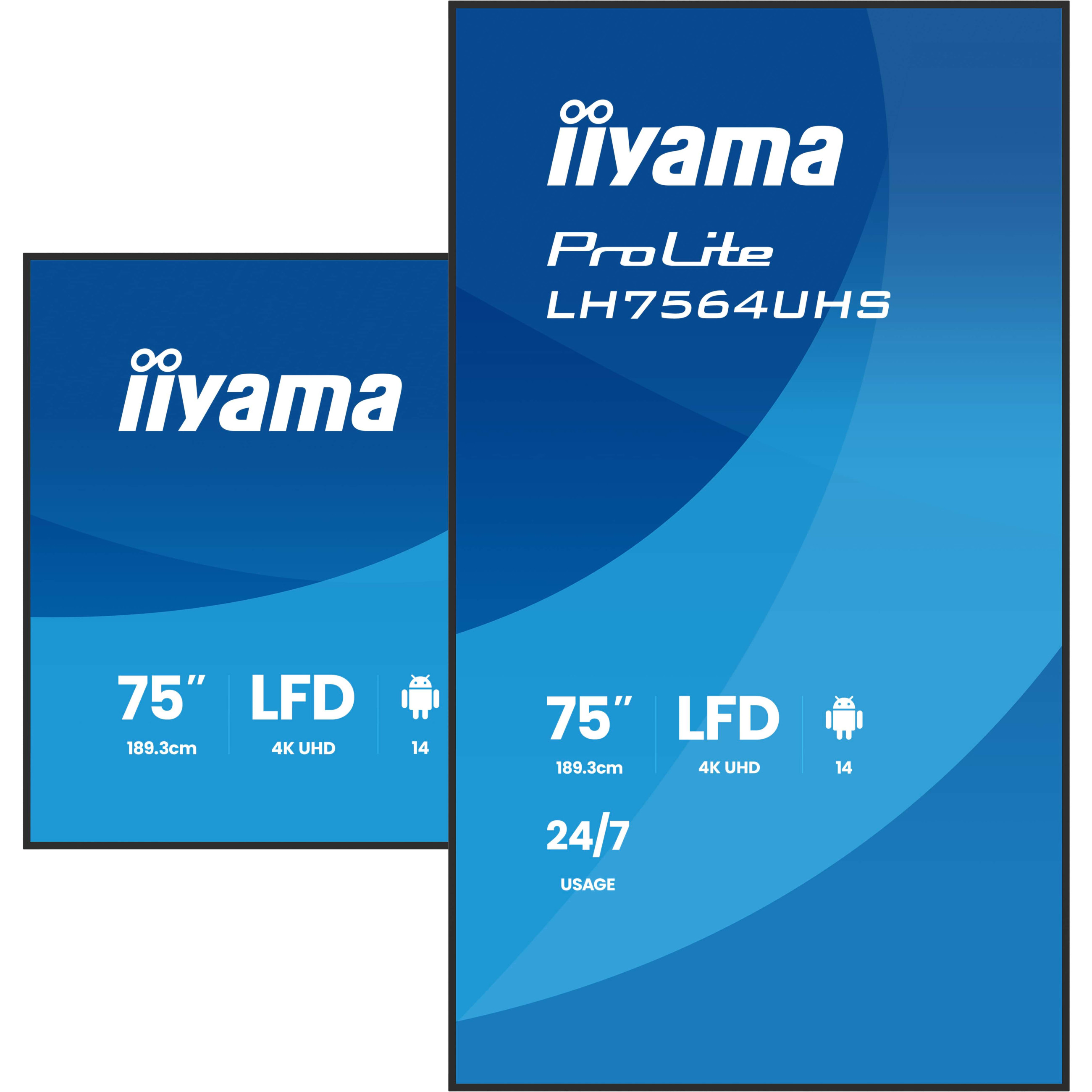 Monitor IIYAMA LH7564UHS-B1AG (75", UHD)-16