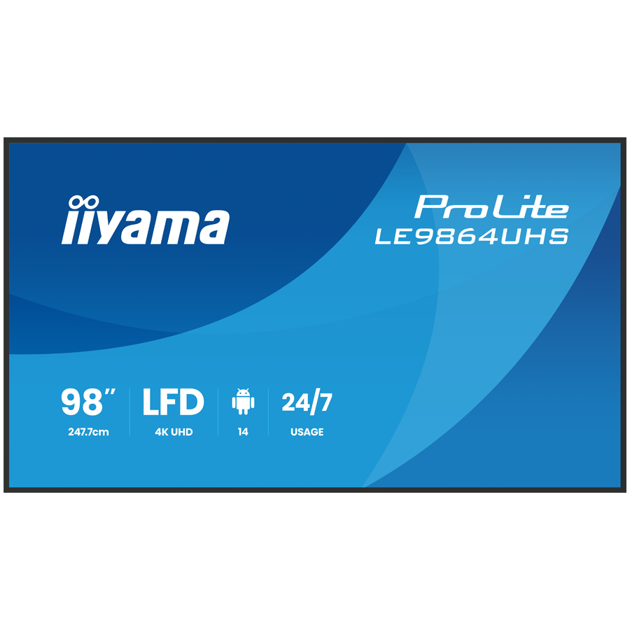 Monitor IIYAMA Dis Public 98 LE9864UHS-B1AG UHD-11