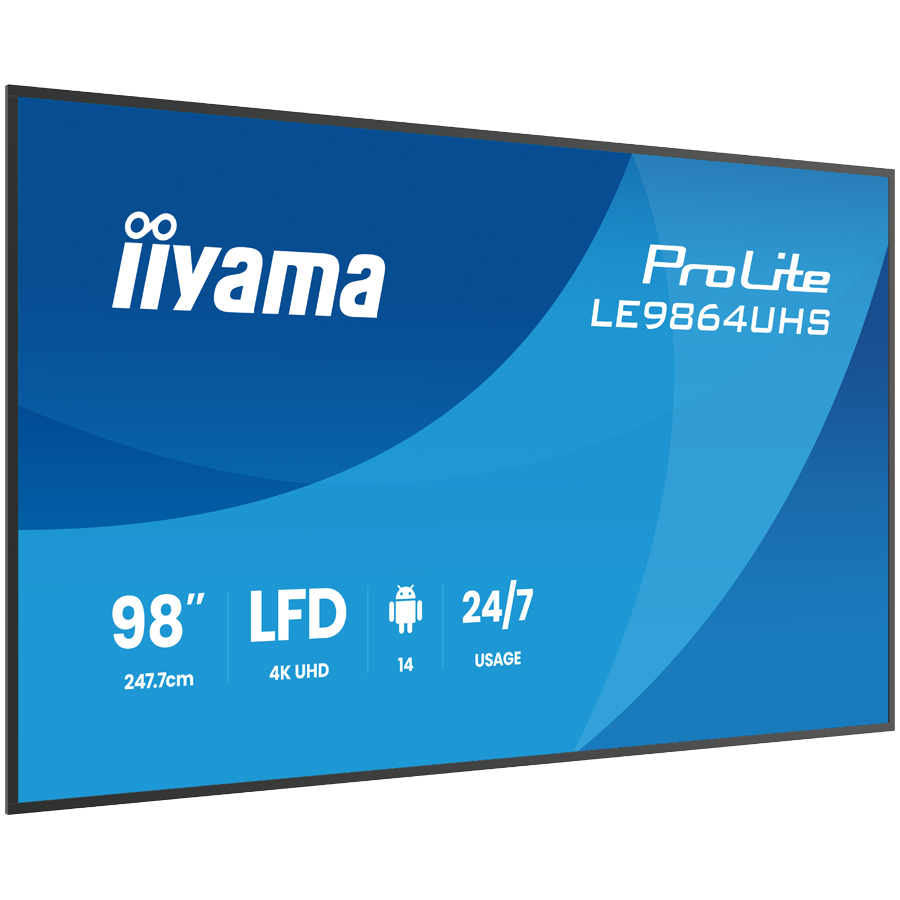 Monitor IIYAMA Dis Public 98 LE9864UHS-B1AG UHD-14