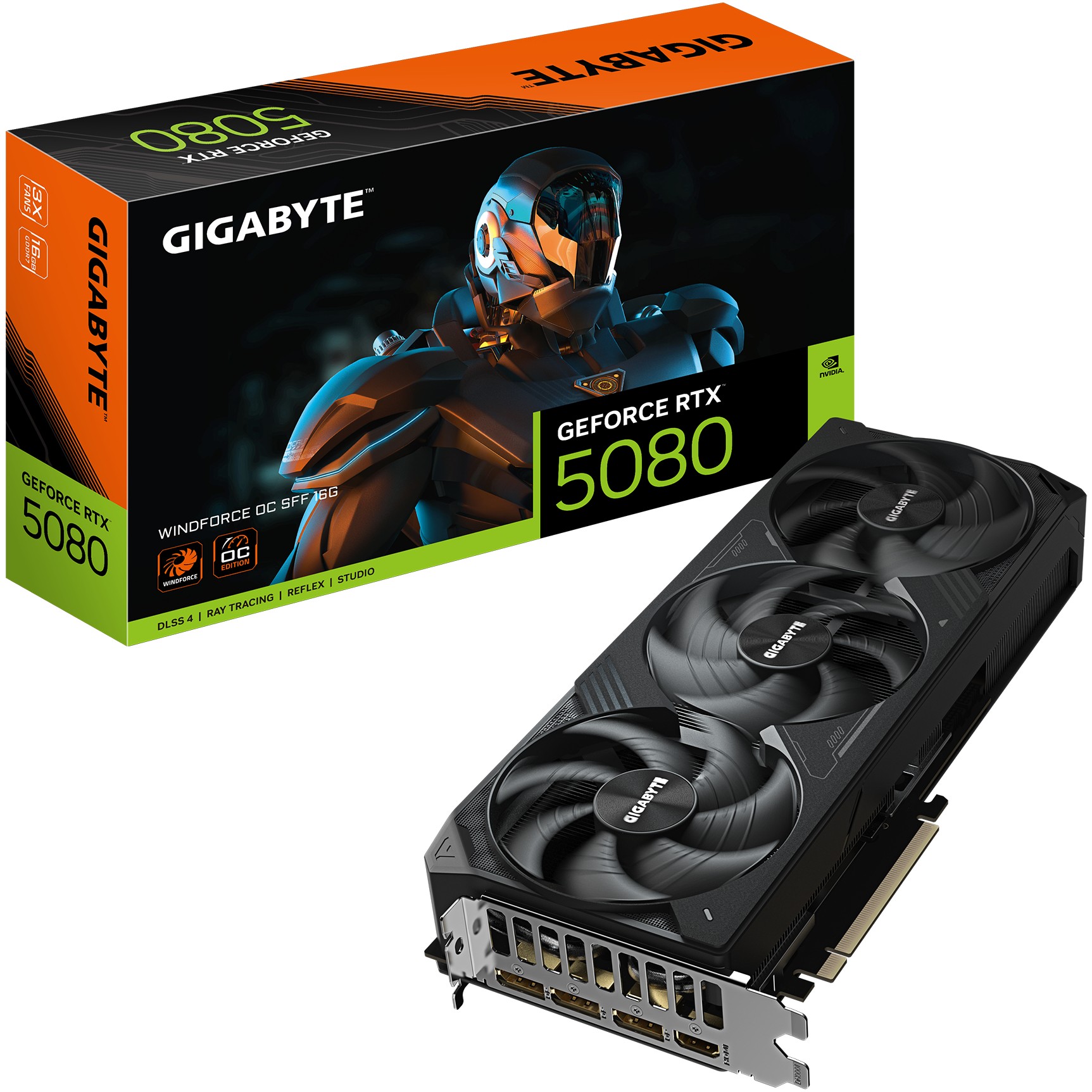Grafička kartica GIGABYTE RTX5080 16GB Windforce SFF OC 16G-26