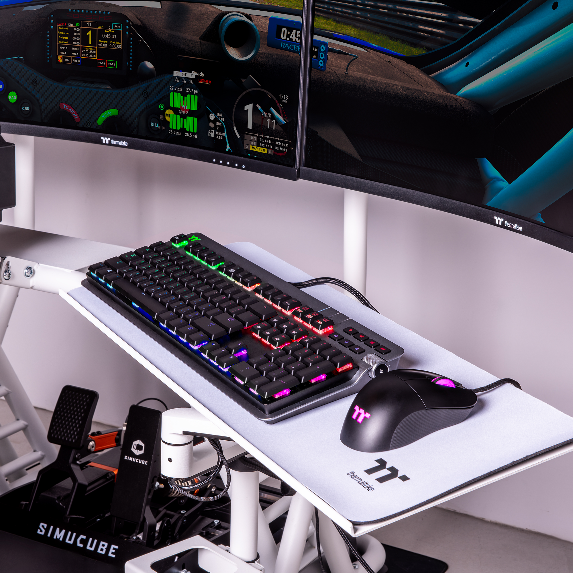 Ladica za tipkovnicu i miš THERMALTAKE GSC White-6