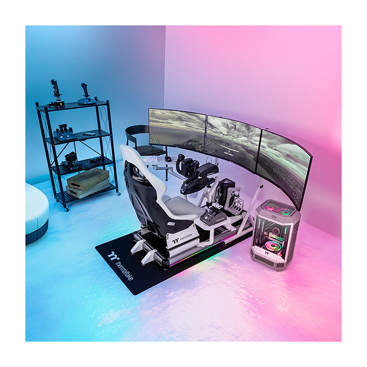 Cockpit THERMALTAKE GSC GF500 Flight Simulator White-14