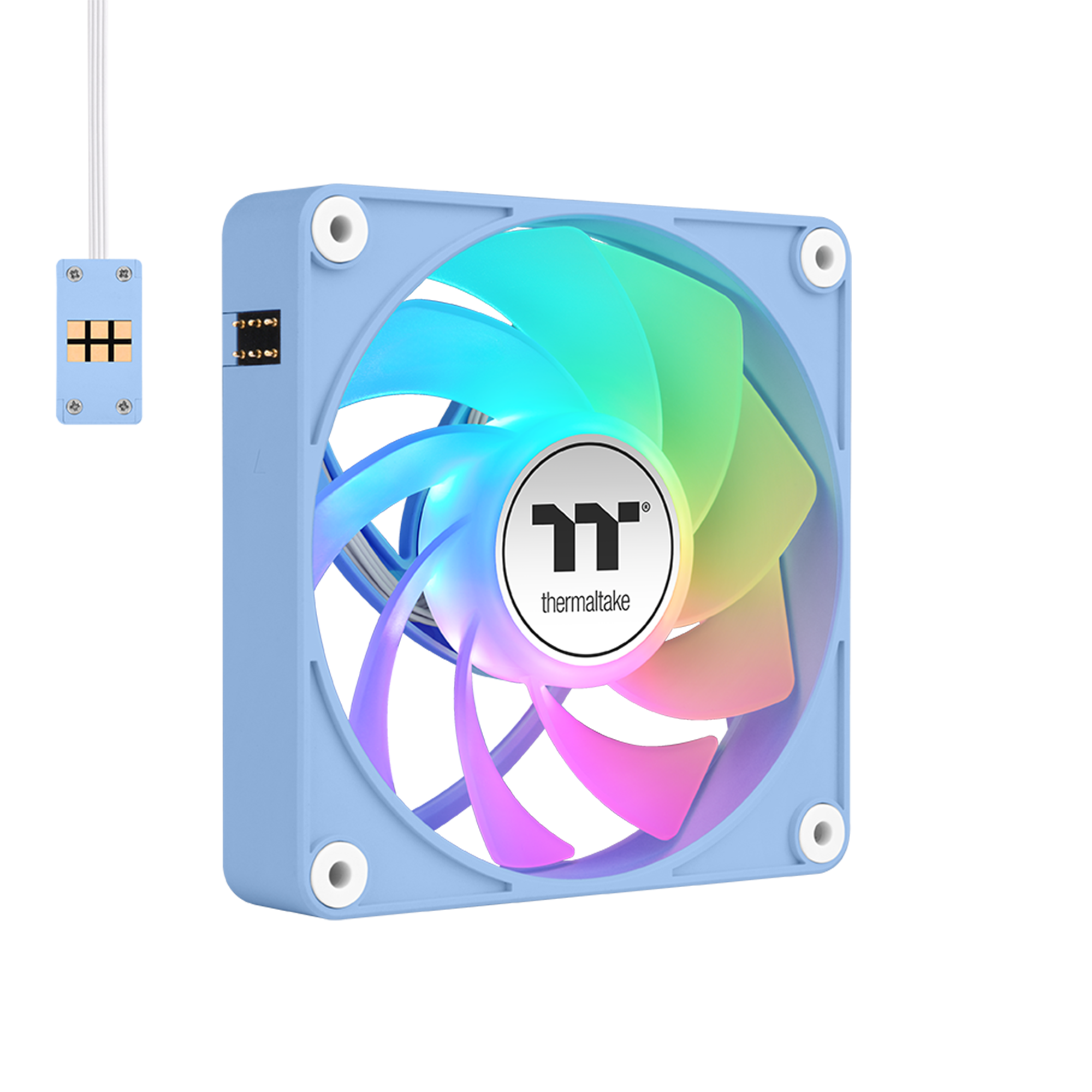 Ventilator za kućište THERMALTAKE CT140 EX Reverse ARGB (140mm, hydrangea blue, 3 kom)-9